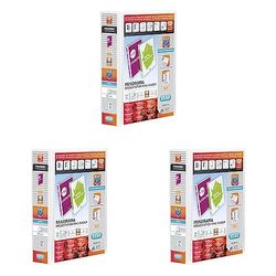 Elba Panorama 70 mm A4+ Presentation 4D Ring Binder - White (Pack of 3)