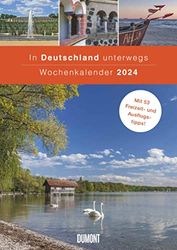 Calendrier hebdomadaire 2024 en Allemagne - Format 21 x 29,7 cm - Avec 53 conseils pour les loisirs et les excursions