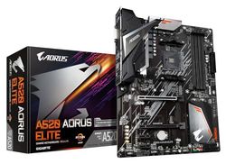 GIGABYTE Carte mère A520 AORUS ELITE - Compatible avec les processeurs AMD Ryzen série 5000 AM4, VRM numérique pur 5+3 phases, jusqu'à 4733MHz DDR4 (OC), PCIe 3.0 x4 M.2, LAN GbE, USB 3.2 Gen2
