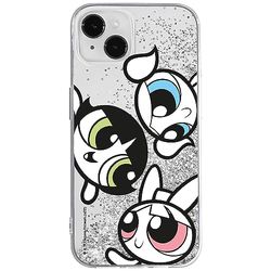 ERT GROUP mobiltelefonfodral för Apple Iphone 14 PLUS originalt och officiellt licensierat The Powerpuff Girls mönster Powerpuff Girls 014, med glitter overflow-effekt