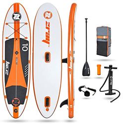 Zray, Windsurf, Tabel Sup/Windsurf, Wit/Zwart/Oranje, 10', Unisex Volwassenen