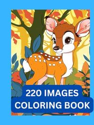 ADORABLE BABY ANIMAL COLORING BOOK For Adults and Children, Ages 2 upwards, Bold, Easy to Color, Stress Relief, Easy,: Featuring baby elephants, deer, lambs and a whole host of cute animals.