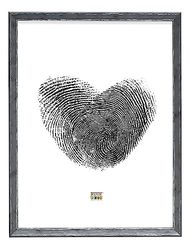 Deknudt Cadre Photo en Gris avec Filet argenté Taille Image 18,0 x24,0 cm;