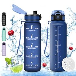 Vikaster Sportdrinkfles, 500 ml, BPA-vrije drinkfles, fiets, lekvrij, geschikt voor koolzuurhoudende dranken, drinkfles voor fiets, fitness, school, kinderen, outdoor
