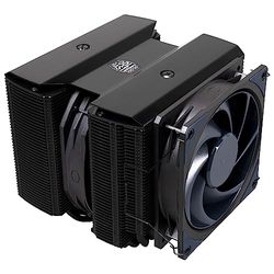 Cooler Master MasterAir MA824 Stealth processorkoeler - Dubbel koellichaam, Push-Pull Mobius 135 & 120 ventilatoren, 8 supergeleidende composiet heatpipes, veel RAM-ruimte - Intel & AMD compatibel