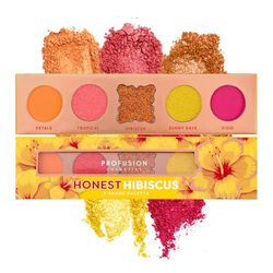 PROFUSION COSMETICS BLOOMING HUES - HONEST HIBISCUS 5-SHADE EYESHADOW PALETTE, YELLOW