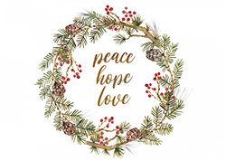 Festive Wreath Deluxe Boxed Holiday Cards (20 cards, 21 self-sealing envelopes), Green, Red