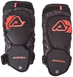 Acerbis X-Knee - Rodillera Soft para adulto, color negro/rojo