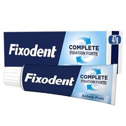Fixodent Complete Frescura Crema Adhesiva Para Prótesis Total y Parciales 47ml