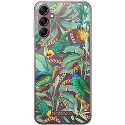 Babaco ERT GROUP mobile phone case for Samsung A14 4G/5G original and officially Licensed pattern Flowers 058 optimally adapted to the shape of the mobile phone, partially transparent