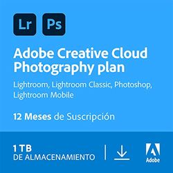 Creative Cloud Photography plan | Standard 1TB | 1 Año | PC/Mac | Código de activación enviado por email