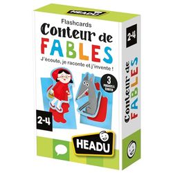 Headu - Flashcards sprookjesverteller – ik luister, vertel en verzin! | Educatief spel 2, 3, 4, 5 jaar, leren spreken, cadeau voor kinderen, cadeau voor meisjes, cadeau voor jongens, gemaakt in Italië