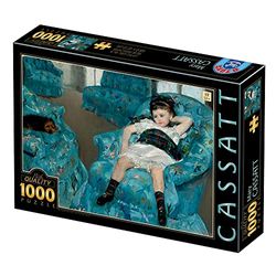 D-Toys Puzzle 1000 pezzi: Mary Cassatt - Ragazza in Divano Blu
