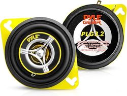 Pyle Haut Parleurs Voiture à 2 Voies - 9 cm, 120W, 4 Ohms, Tweeter pour Stereo Voiture, Structure Magnétique 570 g, Profondeur de Montage 4,2 cm, Compatibles avec Emplacements OEM Standard