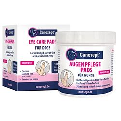 Canosept Oogreinigingsdoekjes Voor Honden 100 Stuks - Met Verzachtend Aloë Vera Extract - Pads Voor Het Reinigen & Verzorgen Van De Oogcontouren - Tegen Vuil & Traansteen