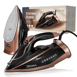 ZEEGMA IRONEE BASE Plancha de Ropa con cable con revestimiento cerámico de 3100W, Planchado en Seco y de Vapor 40g/min, Depósito de 320 ml, Función de Autolimpieza, Función Anti-Drip y Anti-Calc