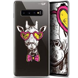 Caseink fodral för Samsung Galaxy S10+ (6.4) Gel HD [ ny kollektion - mjuk - stötskyddad - tryckt i Frankrike] hipster giraff