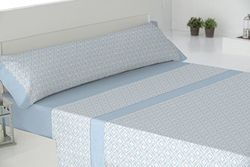 todomueble Paduana Gomera sängkläder set består av sänglakan, påslakan och 2 örngott 180 x 28 x 4 cm blå