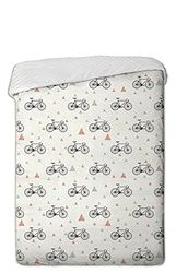 SI SOM DOS Sisomdos City Sprei voor bed, gekamd katoen, grijs, 235,0 x 270,0 x 5 cm