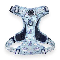 Pawsome Paws Boutique Eeyore - Pettorina per cani di grandi dimensioni, resistente, regolabile, design Disney, anti-tiro, con finiture riflettenti e fibbia robusta