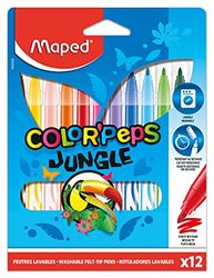 Maped M845420 - viltstiften Color Peps Jungle, 12 stuks