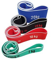 Sveltus Elasti'ring - Set di 4 elastici unisex per adulti, colore: Mutlicolore