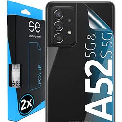 [2 st.] 3D-skyddsfilm för baksidan kompatibel med Samsung Galaxy A52/A52 5G/A52s 5G, transparent, självläkande skydd mot smuts och repor, bakskydd, gammalt. Skyddsglas