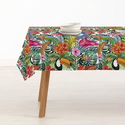 BELUM | Stain Resistant Tablecloth Size 140 x 140 cm - Extra Soft Touch Tablecloth Colour Multicolor - Tablecloth 100% Made in Spain Fabric 100% Organic Cotton - Tablecloth Model 0120-397
