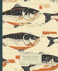 Composition Notebook College Ruled: Vintage FIsh (Baltic Cod) Illustration Journal | Cute Aesthetic For School, College, Office, Work