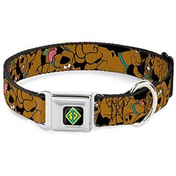 Buckle-Down 9-15" "SDB-Scooby Doo hond Tag volledige kleur" hond kraag, WM - Fits 16-23" - 1.5" Wide, Meerkleurig