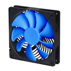 SilverStone SST-AP123 - Air Penetrator Computer Case Cooling Fan 120mm, High Airflow, black-blue