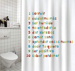 MSV Shower Curtain, Multi-Colour, Unique