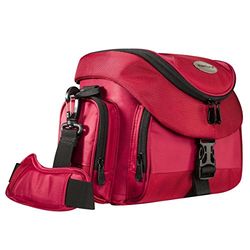 Mantona Premium - Bolsa para câmaras, vermelho e preto