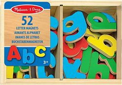 Melissa & Doug Lettere Gioco Calamite Bambini per Lavagna Magnetica, Magneti bambini, Giochi in legno Magnetici per Bambini, Giochi educativi 2 anni, Regalo per Bimba e Bimbo dai 2 Anni in sù