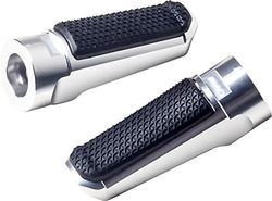 Puig 7318P Sport Model Footpegs, Silver, Set of 2