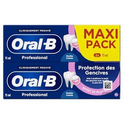 Oral-B Dentifrice Professional Protection Gencives Menthe Fraîche 2x75 ml