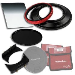 Fotodiox WonderPana 66 FreeArc Essentials ND 0.6he ruota girevole 145 mm con sistema di filtraggio Holder/copriobiettivo/Fotodiox Pro 6.6 x 21,6 cm/0.6 hard Edge grad ND/145 mm, filtri per Sigma 12 – 24 mm f/4.5 – 5.6 EX DG HSM II lente grandangolare Zoom
