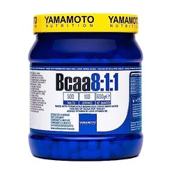 Yamamoto Nutrition Bcaa 8:1:1 Integratore Alimentare di Aminoacidi a Catena Ramificata con Vitamine B1 e B6 500 Compresse, 600 Grammi
