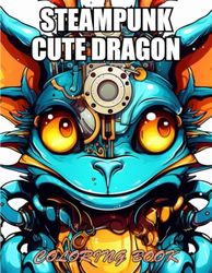 Steampunk Cute Dragon Coloring Book: Stress Relief, Relaxation, and Creativity Coloring Pages for All Fans