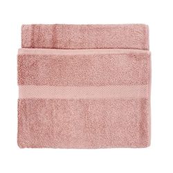The Linen Yard Loft 6 Piece Hand Towel/Bath Sheet Bale, Cotton, Blush