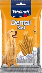 Vitakraft Cura Dentale Snack per Cani Dental 3 in 1 Sticks, 12 Unità