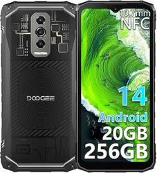 DOOGEE Blade 10 Ultra Rugged Smartphone, 20(8+12) GB+256GB/2TB TF Telefono Indistruttibile Android 14 Cellulare Robusto, 10.7mm Ultrasottile 6.56" HD+ 90Hz, 50MP+8MP, 5150mAh, NFC/4G/Face ID/GPS
