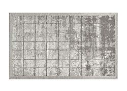 BIANCHERIAWEB Antislip velours tapijt voor slaapkamer en woonkamer, motief: Urano zilver van Suardi