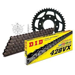Kettingset DID staal 428VX / 128 eindeloos voor Honda CBX JC11E 125 cc