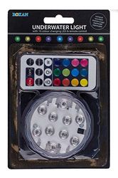 Out of the Blue 260110 - LED onderwater licht met kleurverandering, diameter van de lamp ca. 7 cm, met afstandsbediening