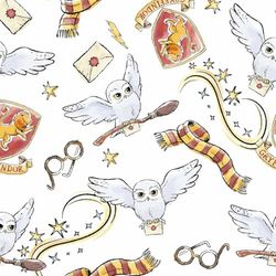 BELUM | Harry Potter Påslakan | Hedwig-Modell Med Knappar | 100% Bomull Av Hög Kvalitet | Säng 120 (200X200 cm)