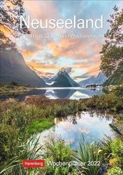 Calendrier 2022 Nouvelle-Zélande : semainier, 53 feuilles avec citations et chronique hebdomadaire
