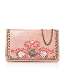 Starlite Shop Valeria Mazza Soutache Clutch, Handväska för kvinnor, Rosa (Pink), 4 x 20 x 32 cm, Rosa (rosa)