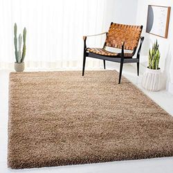 Safavieh Milan Flokatitetapijt, loper modern 3' x 5' donkerbeige