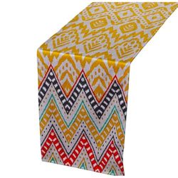 Alexandra House Living Chemin de Table Multicolore Textile 180 x 30 cm Velours